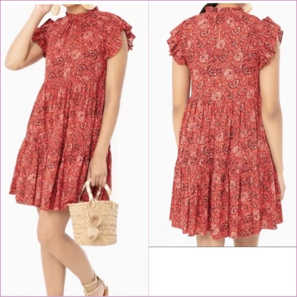 Ulla Johnson Poppy Floral Hana Dress Size 8 Floral Resort